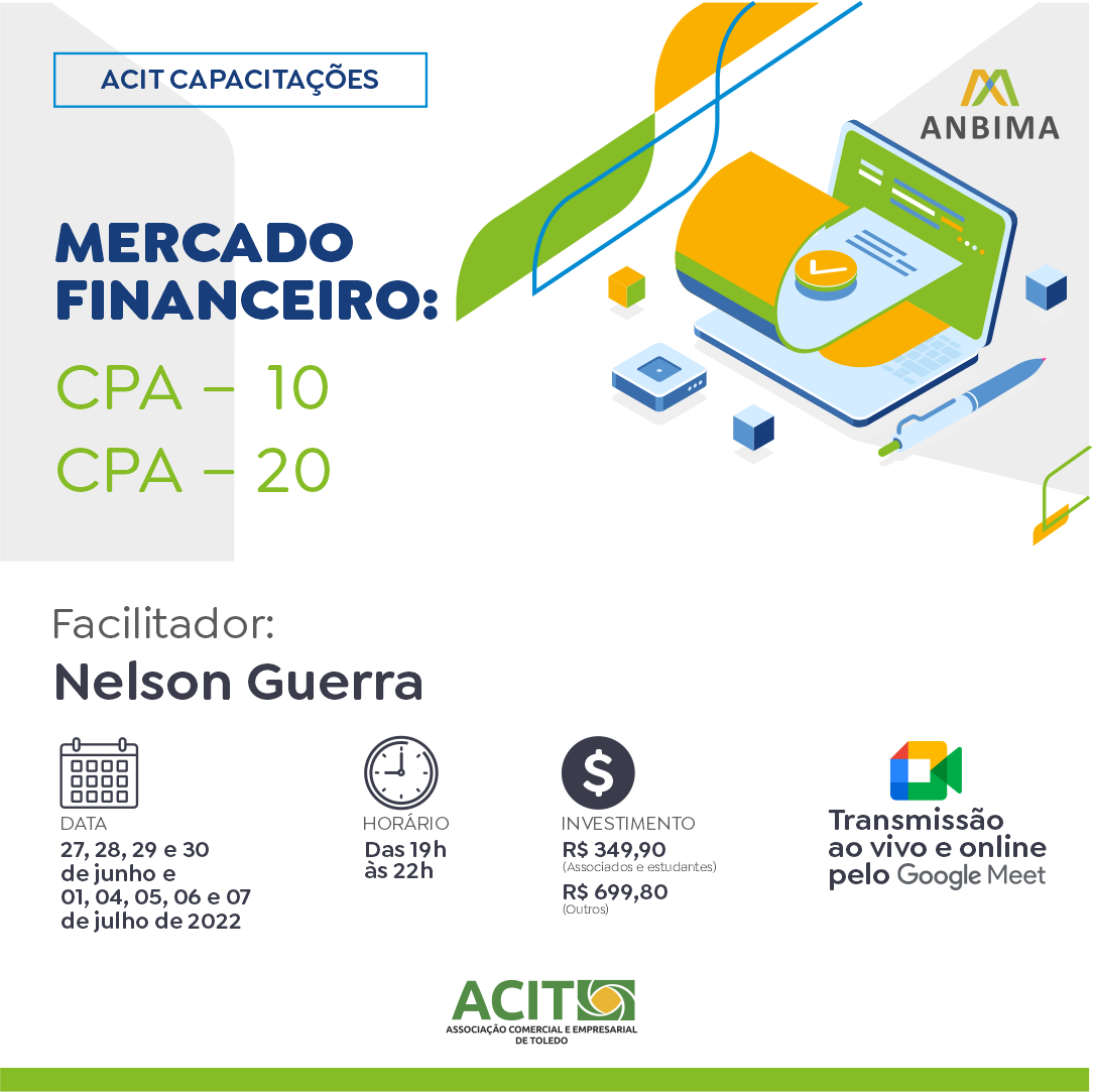 ANBIMA CPA 20 Mapas Mentais - Cpa- Certificação Anbima